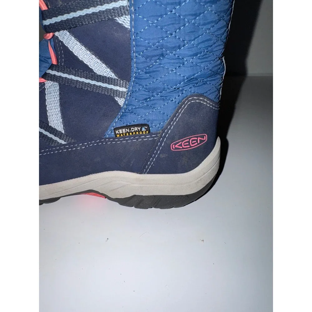 Keen Kids Levo Winter Boots Blue Waterproof Insulated Snow Boots 1019817 US 2